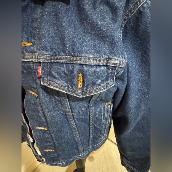 Vintage Levi’s Strauss heavy warm trucker denim / Jean Jacket size 36 - Picture 5 of 13